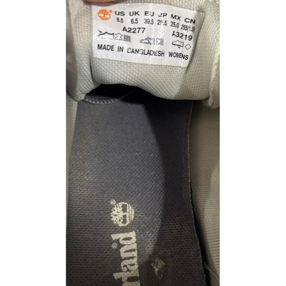 Timberland Shoe Women’s 8.5 Kiri Up Leather Casual Shoes A2277 Gray - Picture 8 of 9